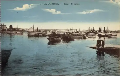 Ak La Coruña Galicien, Trozo de bahia