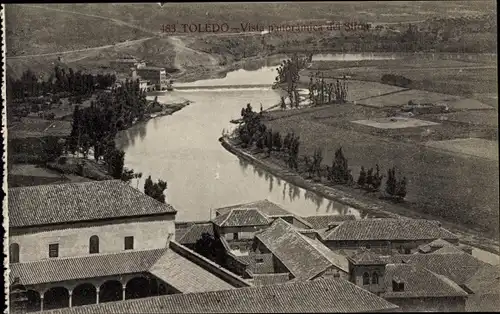 Ak Toledo Kastilien La Mancha Spanien, Vista panorámica del Sifón