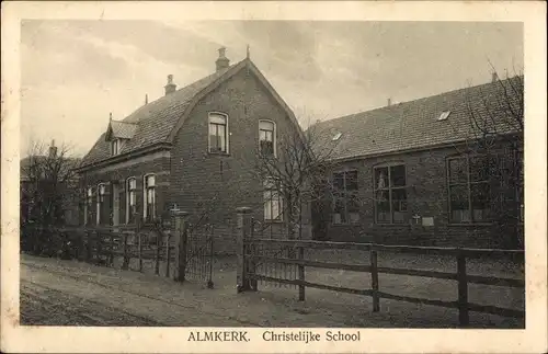 Ak Almkerk Nordbrabant Niederlande, Christelijke School
