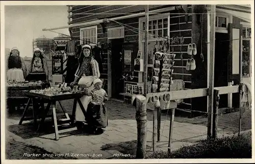 Ak Marken Nordholland Niederlande, Marker shop, Trachten, Handlung, Kodak Reklame