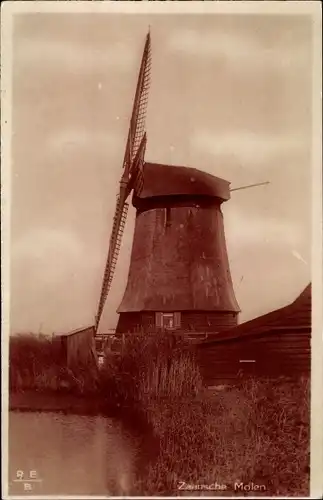 Ak Zaandam Zaanstad Nordholland, Zaansche Molen, Windmühle