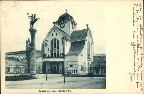 Ak Bruxelles Brüssel, Exposition 1910, Deutsches Haus