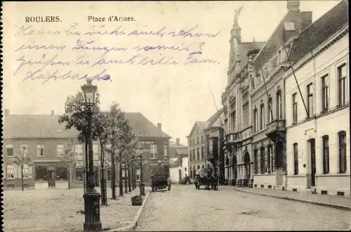 Ak Roeselare Roeselaere Rousselare Roulers Westflandern, Place d'Armes