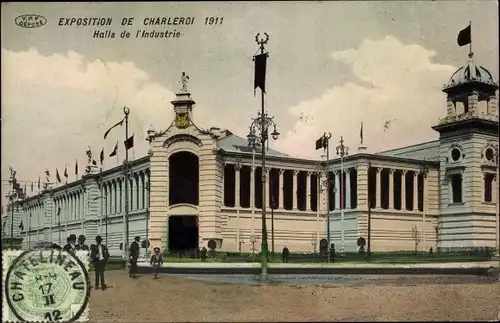 Ak Charleroi Wallonien Hennegau, Exposition 1911, Halls de l'Industrie