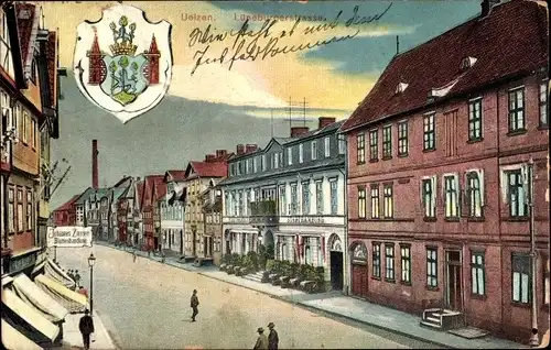 Ak Uelzen in Niedersachsen, Lüneburger Straße, Wappen