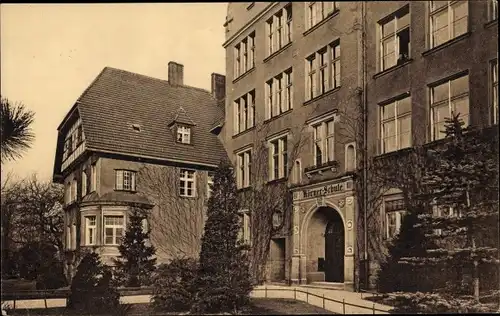 Ak Berlin Köpenick, Körner Schule, Eingang