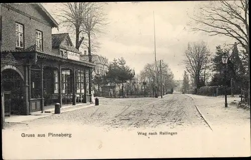 Ak Pinneberg in Holstein, Weg nach Rellingen, Gasthaus