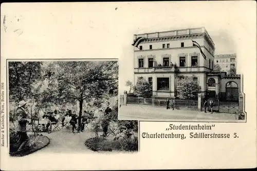 Ak Berlin Charlottenburg, Studentenheim, Schillerstraße 5, Außenansicht