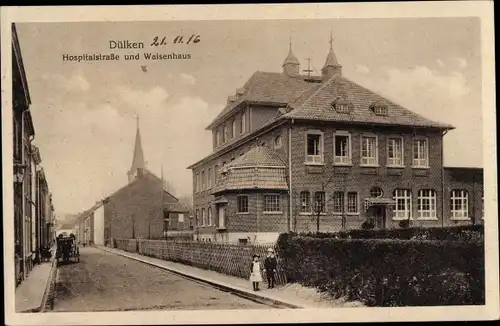 Ak Dülken Viersen Nordrhein Westfalen, Hospitalstraße, Waisenhaus