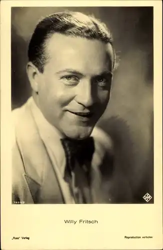 Ak Schauspieler Willy Fritsch, Portrait, Ross Verlag 7609/3