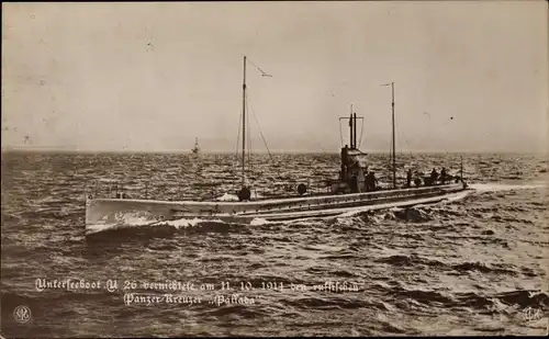 Ak Deutsches U Boot, SM U 26