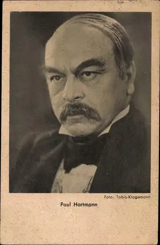 Ak Schauspieler Paul Hartmann, Portrait