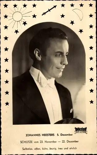 Passepartout Ak Schauspieler Johannes Heesters