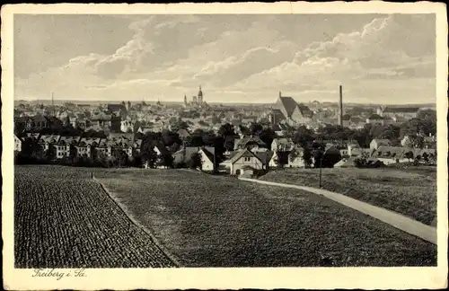 Ak Freiberg in Sachsen, Stadtpanorama