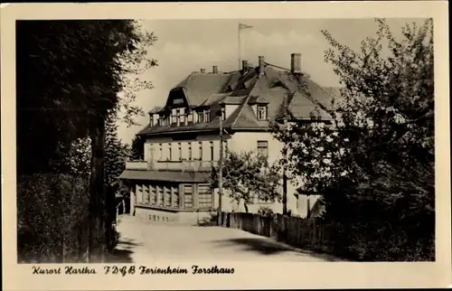 Ak Hartha Hintergersdorf Tharandt im Erzgebirge, FDGB Ferienheim Forsthaus