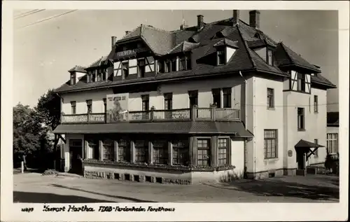 Ak Hartha Hintergersdorf Tharandt im Erzgebirge, FDGB Ferienheim Forsthaus, Veranda