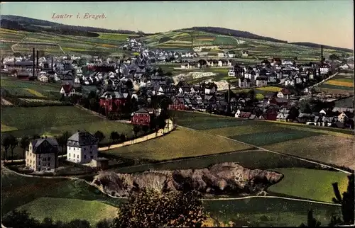 Ak Lauter Bernsbach im Erzgebirge Sachsen, Ortsansicht