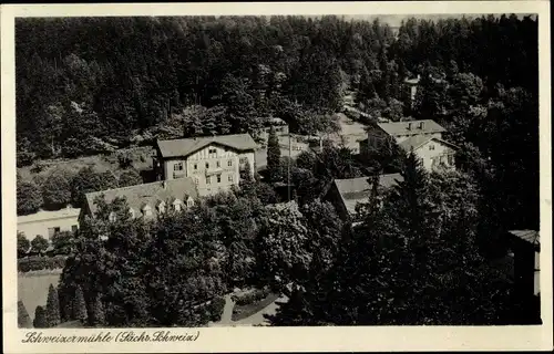 Ak Bad Schweizermühle Rosenthal Bielatal in Sachsen, Ortsansicht