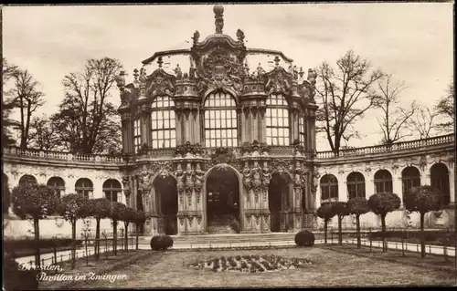 Ak Dresden Altstadt, Pavillon im Zwinger