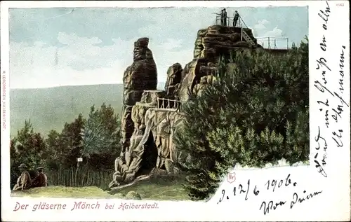 Ak Halberstadt am Harz, Der gläserne Mönch