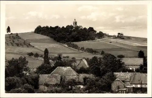 Ak Eibau Kottmar in der Oberlausitz, Beckenbergbaude, Ortspartie