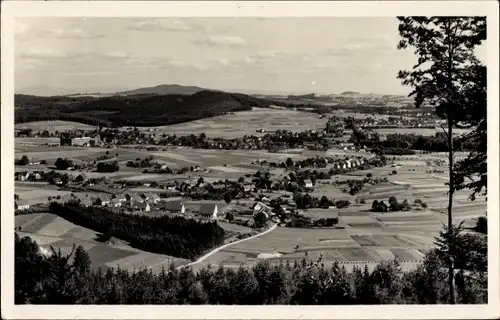 Ak Oppach in Sachsen, Blick auf den Ort, Umgebung, Felder