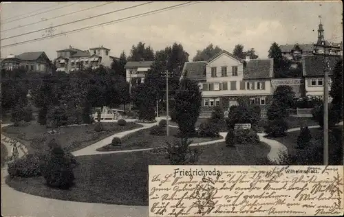 Ak Friedrichroda im Thüringer Wald, Wilhelmsplatz