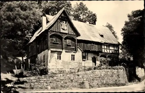 Ak Neusalza Spremberg in der Oberlausitz Sachsen, Reiterhaus, Umgebindehaus