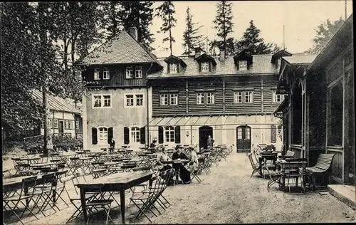 Ak Ostrau Bad Schandau Sächsische Schweiz, Kuhstall, Berggasthaus