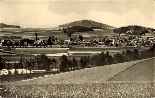 Ak Hörnitz Oberlausitz, Ortsansicht mit Keitsche und Breiteberg