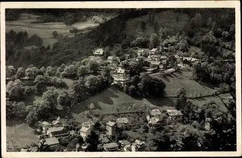 Ak Schwarzburg in Thüringen, Fliegeraufnahme