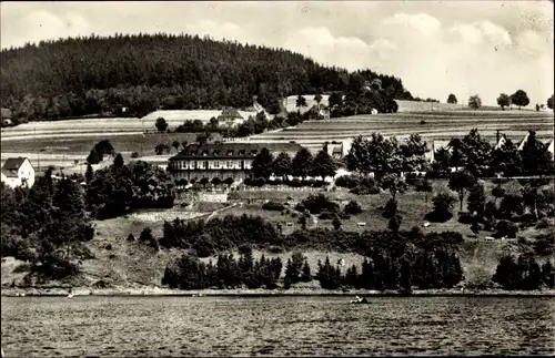 Ak Saalburg in Thüringen, FDGB-Erholungsheim Saalburg, Panorama