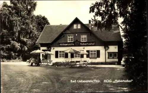 Ak Bad Liebenstein im Wartburgkreis, HO Gaststätte Hubertushof