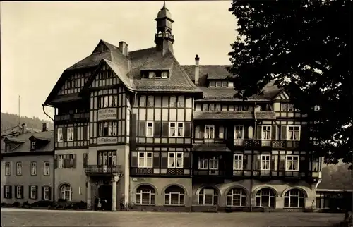 Ak Schwarzburg Schwarzatal in Thüringen, Reichsbahn Erholungsheim Ernst Thälmann