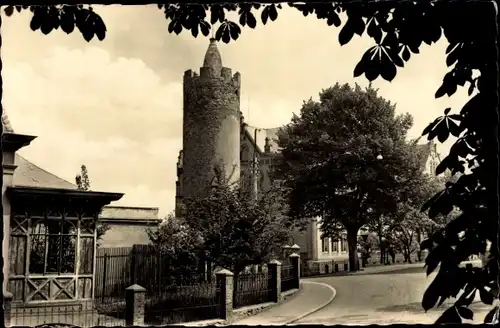 Ak Pößneck in Thüringen, Weißer Turm