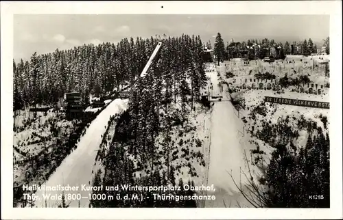 Ak Oberhof im Thüringer Wald, Thüringenschanze, Winter