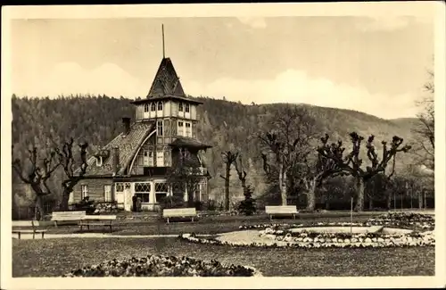 Ak Schwarzburg in Thüringen, Kurgarten