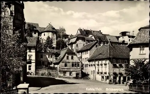 Ak Kahla in Thüringen, Brückenplatz