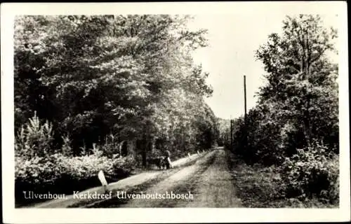 Ak Ulvenhout Nordbrabant Niederlande, Kerkdreef Ulvenhoutschbosch