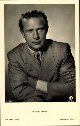 Ak Schauspieler Viktor Staal, Portrait