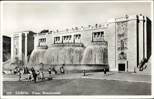 Ak Lisboa Lissabon Portugal, Fonte Monumental