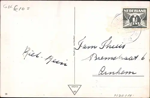 Ak Harderwijk Gelderland, Vischpoort