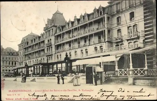 Ak Blankenberghe Blankenberge Westflandern, Grand Hotel des Bains et des Familles