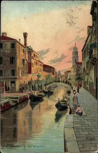 Künstler Ak Venezia Venedig Veneto, Rio Girardini