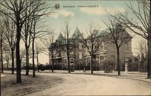 Ak Verviers Wallonien Lüttich, Avenue Leopold II