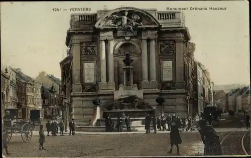 Ak Verviers Wallonien Lüttich, Monument Ortmans-Hauzeur