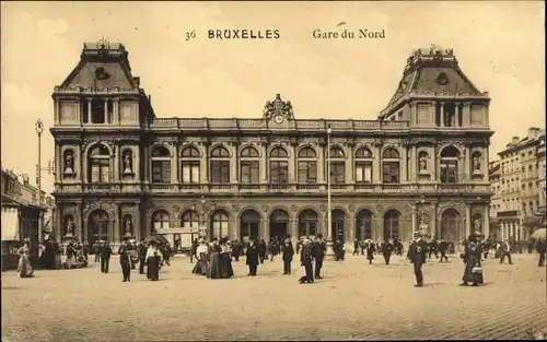 Ak Bruxelles Brüssel, Gare du Nord