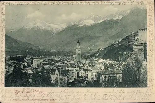 Ak Meran Merano Südtirol, Gesamtansicht