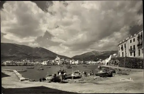 Ak Cadaqués Katalonien, Playa de Planch