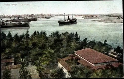 Ak Port Said Ägypten, Le Canal